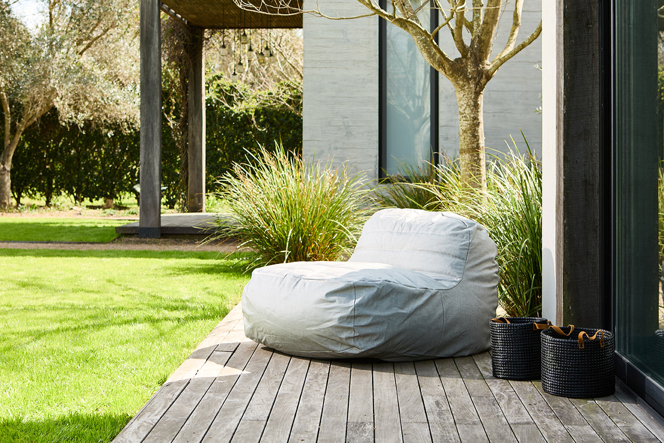 Sofá Lounge Exterior Gris Claro