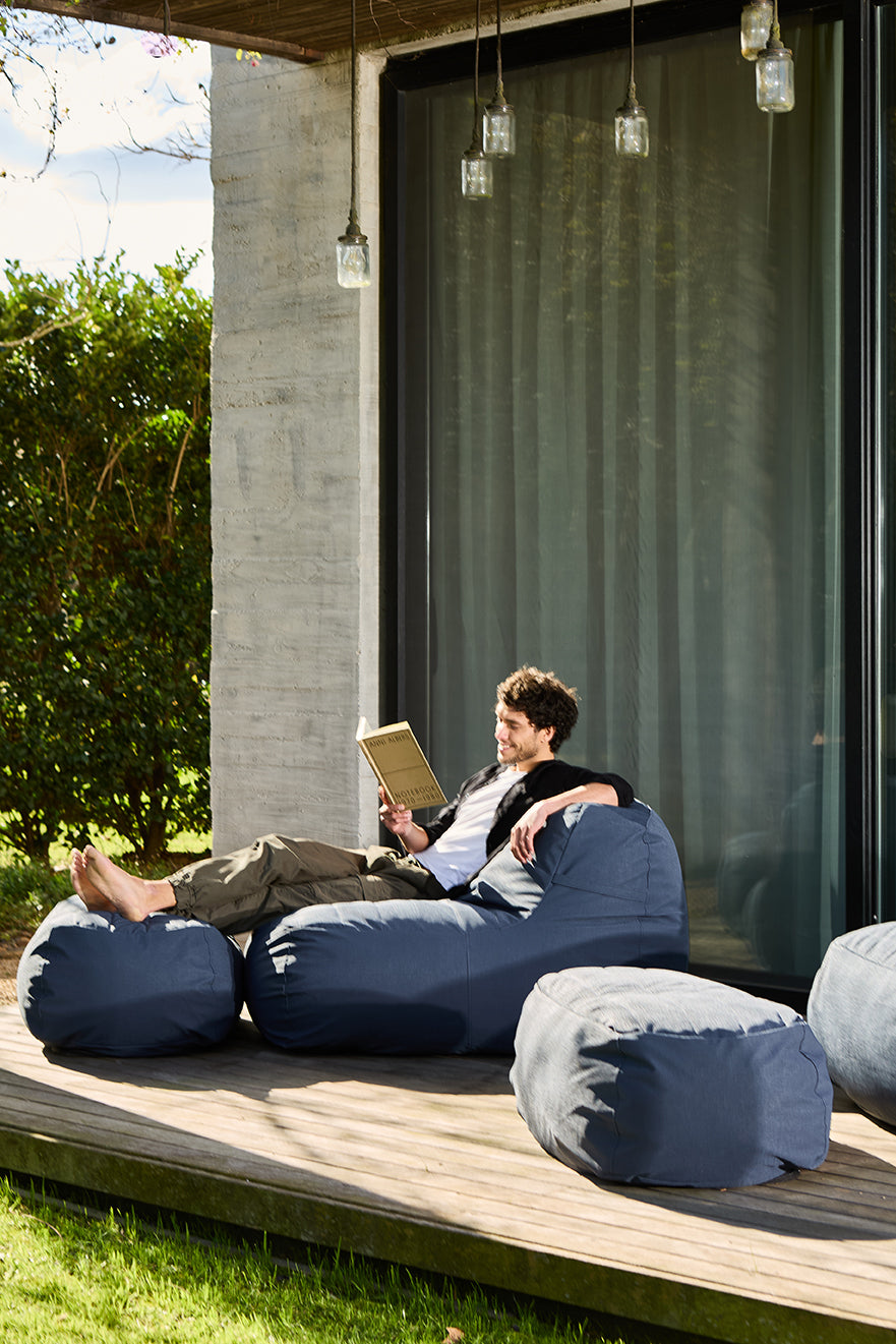 Sofá Lounge Exterior Azul Navy