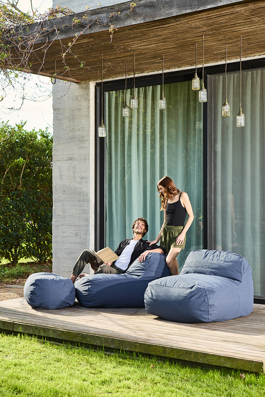Sofá Lounge Exterior Azul Navy