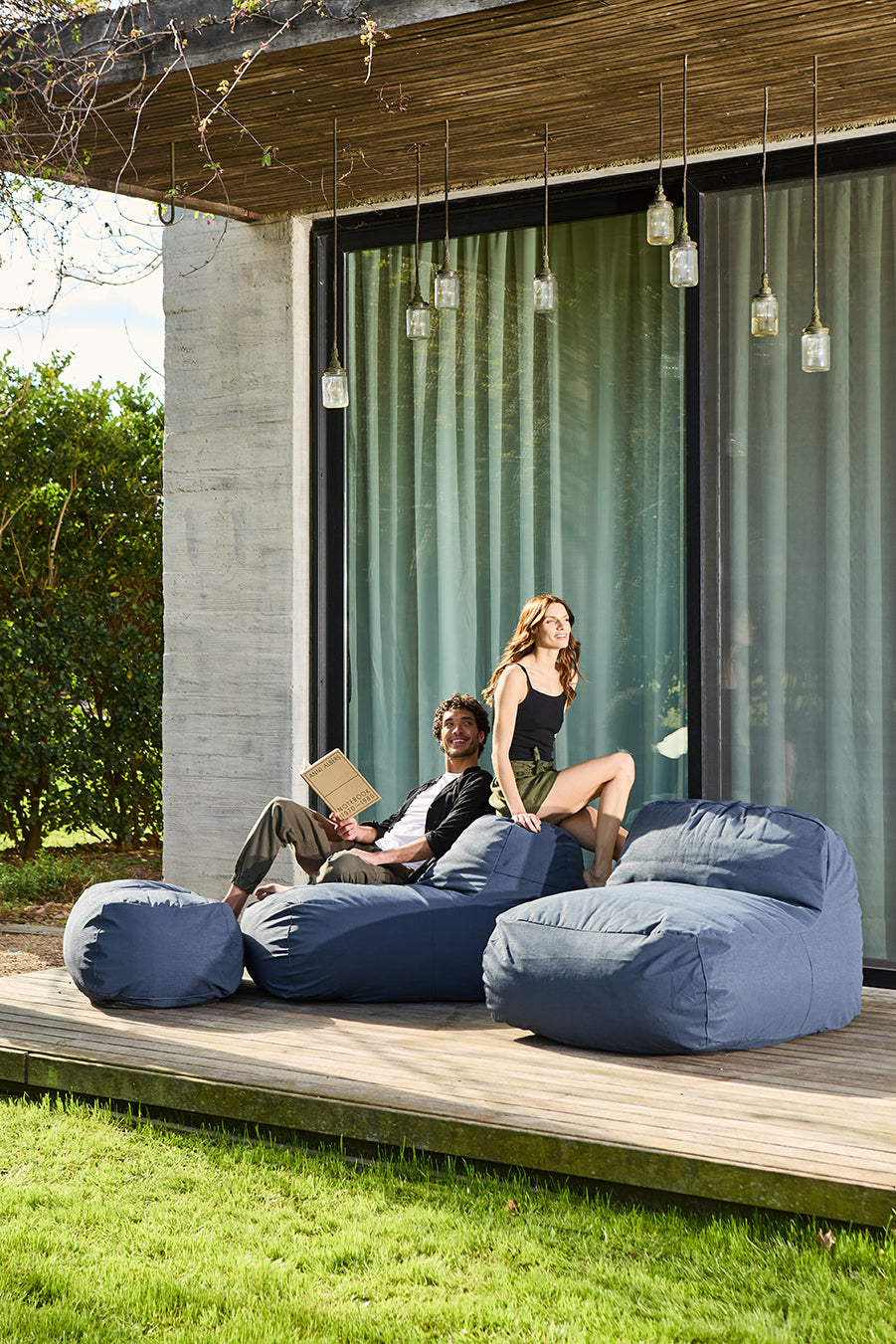 Sofá Lounge Exterior Azul Navy